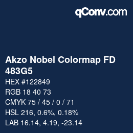 Code couleur: Akzo Nobel Colormap FD - 483G5 | qconv.com