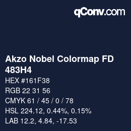 Color code: Akzo Nobel Colormap FD - 483H4 | qconv.com