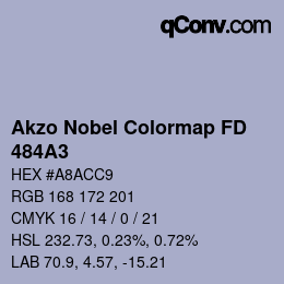 Color code: Akzo Nobel Colormap FD - 484A3 | qconv.com