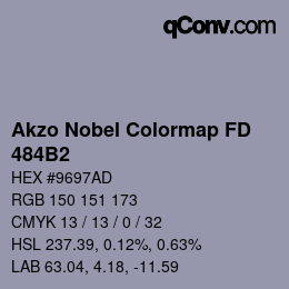 Farbcode: Akzo Nobel Colormap FD - 484B2 | qconv.com