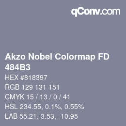 Color code: Akzo Nobel Colormap FD - 484B3 | qconv.com