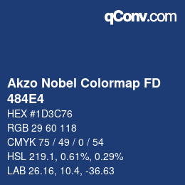 Color code: Akzo Nobel Colormap FD - 484E4 | qconv.com