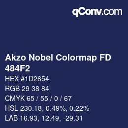 Color code: Akzo Nobel Colormap FD - 484F2 | qconv.com