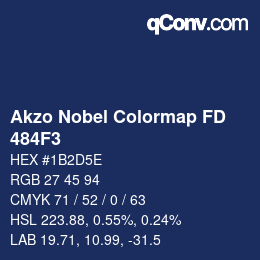 Color code: Akzo Nobel Colormap FD - 484F3 | qconv.com