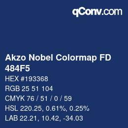 Color code: Akzo Nobel Colormap FD - 484F5 | qconv.com