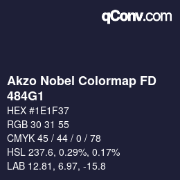 Farbcode: Akzo Nobel Colormap FD - 484G1 | qconv.com