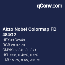 Code couleur: Akzo Nobel Colormap FD - 484G2 | qconv.com