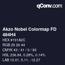 Code couleur: Akzo Nobel Colormap FD - 484H4 | qconv.com