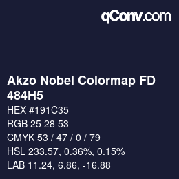 Color code: Akzo Nobel Colormap FD - 484H5 | qconv.com