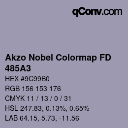 Color code: Akzo Nobel Colormap FD - 485A3 | qconv.com