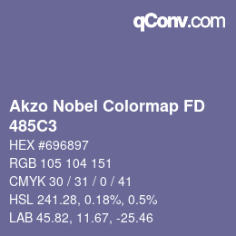 Código de color: Akzo Nobel Colormap FD - 485C3 | qconv.com