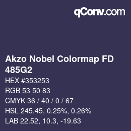 Código de color: Akzo Nobel Colormap FD - 485G2 | qconv.com