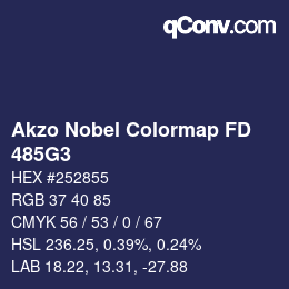 Color code: Akzo Nobel Colormap FD - 485G3 | qconv.com