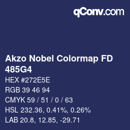 Color code: Akzo Nobel Colormap FD - 485G4 | qconv.com