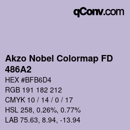 カラーコード: Akzo Nobel Colormap FD - 486A2 | qconv.com