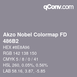 Code couleur: Akzo Nobel Colormap FD - 486B2 | qconv.com