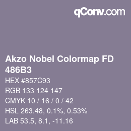 Color code: Akzo Nobel Colormap FD - 486B3 | qconv.com