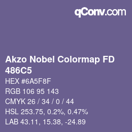 Code couleur: Akzo Nobel Colormap FD - 486C5 | qconv.com