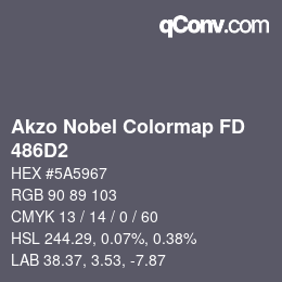 Color code: Akzo Nobel Colormap FD - 486D2 | qconv.com