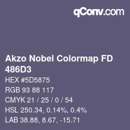 Color code: Akzo Nobel Colormap FD - 486D3 | qconv.com