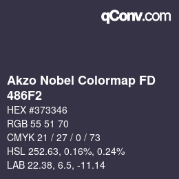 Color code: Akzo Nobel Colormap FD - 486F2 | qconv.com