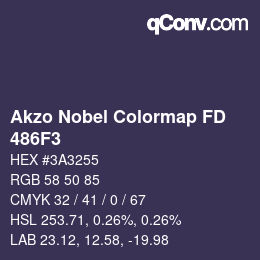 Code couleur: Akzo Nobel Colormap FD - 486F3 | qconv.com