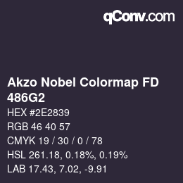 Color code: Akzo Nobel Colormap FD - 486G2 | qconv.com