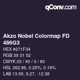 Color code: Akzo Nobel Colormap FD - 486G3 | qconv.com