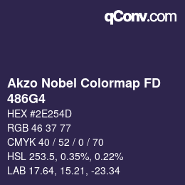 Code couleur: Akzo Nobel Colormap FD - 486G4 | qconv.com