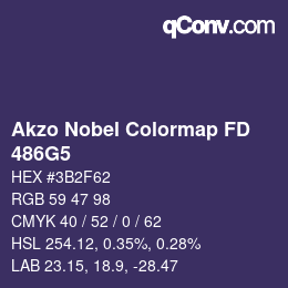 Color code: Akzo Nobel Colormap FD - 486G5 | qconv.com