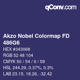 Color code: Akzo Nobel Colormap FD - 486G6 | qconv.com