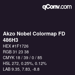 Code couleur: Akzo Nobel Colormap FD - 486H3 | qconv.com