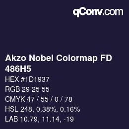 Color code: Akzo Nobel Colormap FD - 486H5 | qconv.com