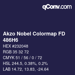 カラーコード: Akzo Nobel Colormap FD - 486H6 | qconv.com