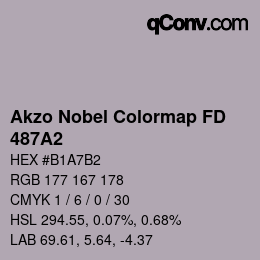 カラーコード: Akzo Nobel Colormap FD - 487A2 | qconv.com