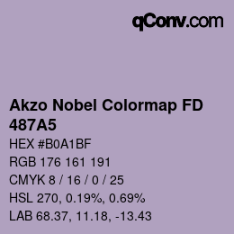 Code couleur: Akzo Nobel Colormap FD - 487A5 | qconv.com