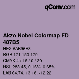 Color code: Akzo Nobel Colormap FD - 487B5 | qconv.com