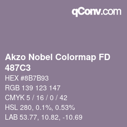 Color code: Akzo Nobel Colormap FD - 487C3 | qconv.com