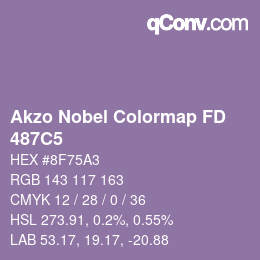 Color code: Akzo Nobel Colormap FD - 487C5 | qconv.com
