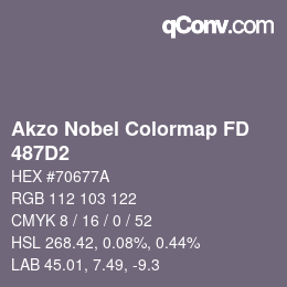 Color code: Akzo Nobel Colormap FD - 487D2 | qconv.com