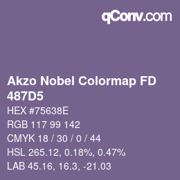 Color code: Akzo Nobel Colormap FD - 487D5 | qconv.com
