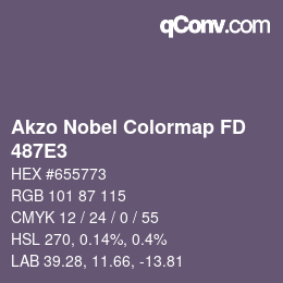 Color code: Akzo Nobel Colormap FD - 487E3 | qconv.com