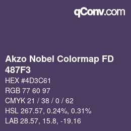 Color code: Akzo Nobel Colormap FD - 487F3 | qconv.com
