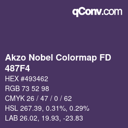 Color code: Akzo Nobel Colormap FD - 487F4 | qconv.com