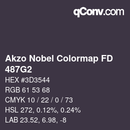 Color code: Akzo Nobel Colormap FD - 487G2 | qconv.com