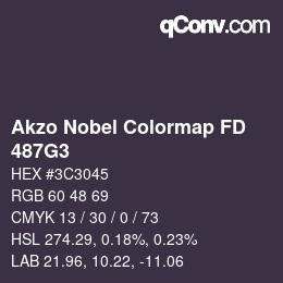Color code: Akzo Nobel Colormap FD - 487G3 | qconv.com