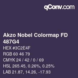 Color code: Akzo Nobel Colormap FD - 487G4 | qconv.com