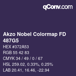 Color code: Akzo Nobel Colormap FD - 487G5 | qconv.com