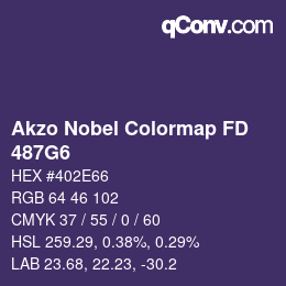 Color code: Akzo Nobel Colormap FD - 487G6 | qconv.com