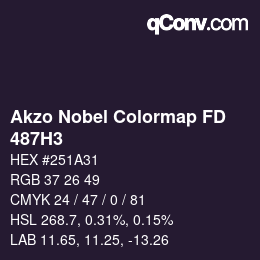 Color code: Akzo Nobel Colormap FD - 487H3 | qconv.com